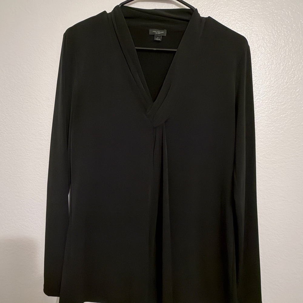 Ann Taylor Classic Black Blouse